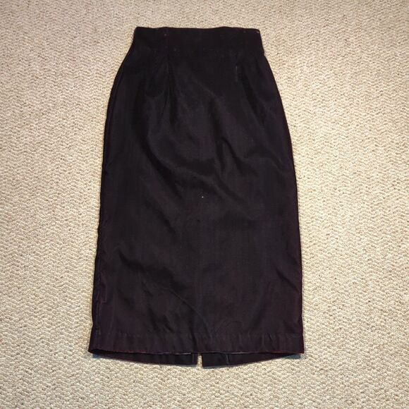 Vintage Norton McNaughton Maxi Skirt 10 Purple Velvet Goth Witchy Long - Picture 1 of 6